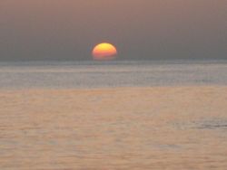 Sonnenuntergang im Karibischen Meer